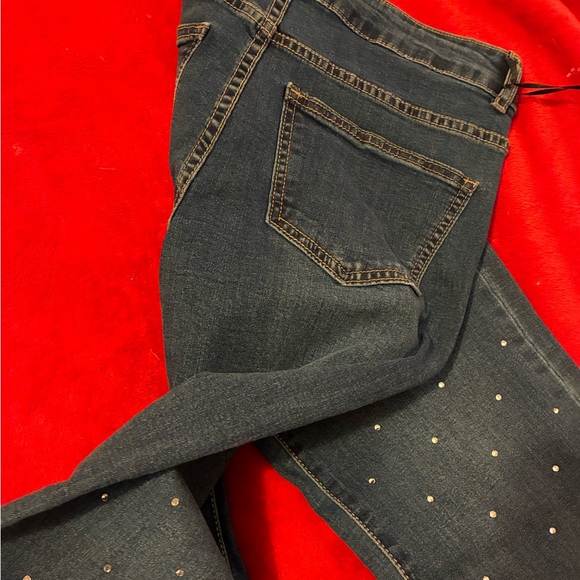 Bebe Rhinestone Jeans - Picture 5 of 5